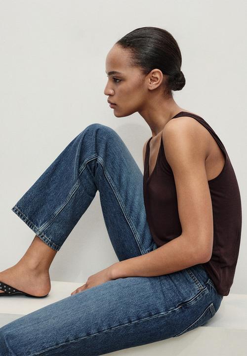 MANGO - Jeans matilda - denim blue