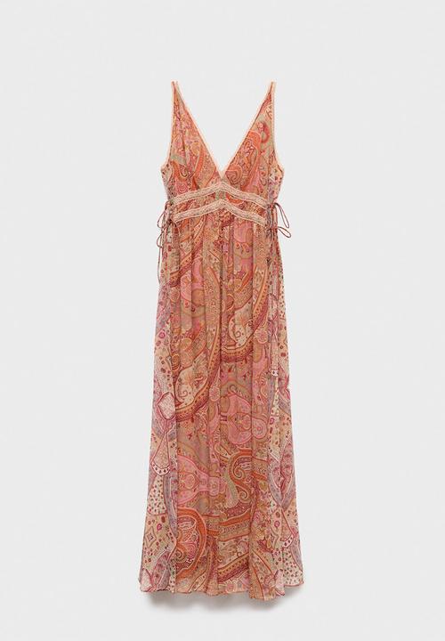 MANGO - Dress icey  -  brown