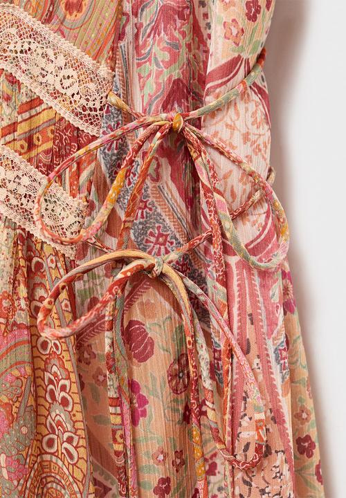 MANGO - Dress icey  -  brown
