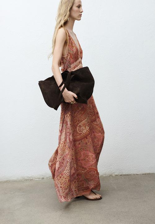 MANGO - Dress icey  -  brown