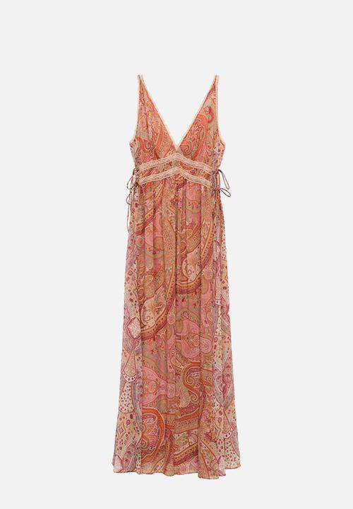 MANGO - Dress icey  -  brown