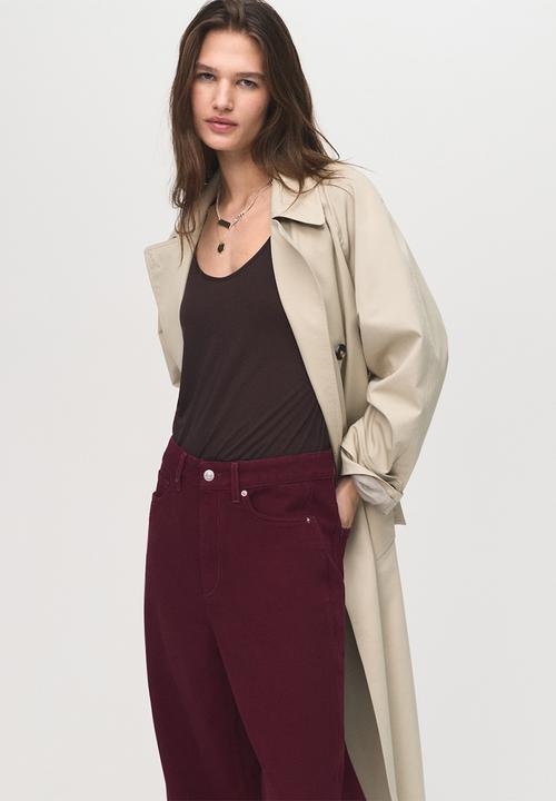 MANGO - Jeans camilla - dark red