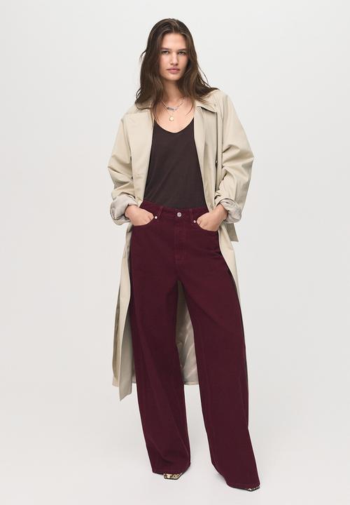 MANGO - Jeans camilla - dark red