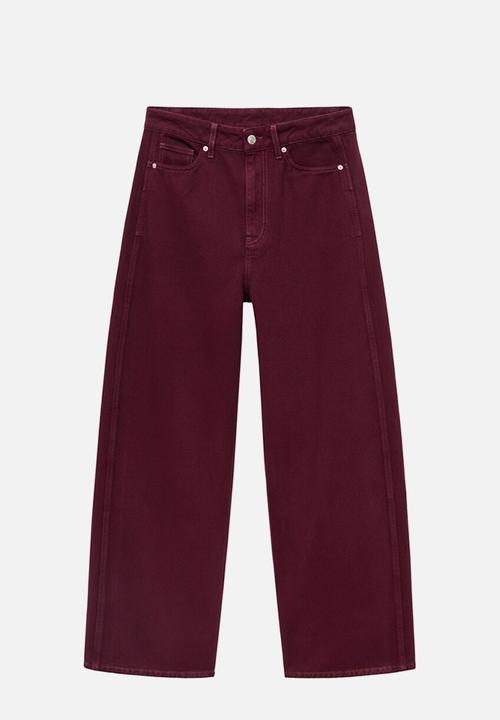 MANGO - Jeans camilla - dark red