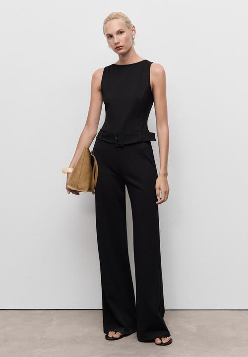 MANGO - Jumpsuit belty -  black