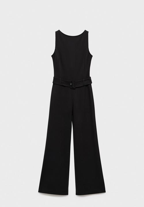 MANGO - Jumpsuit belty -  black