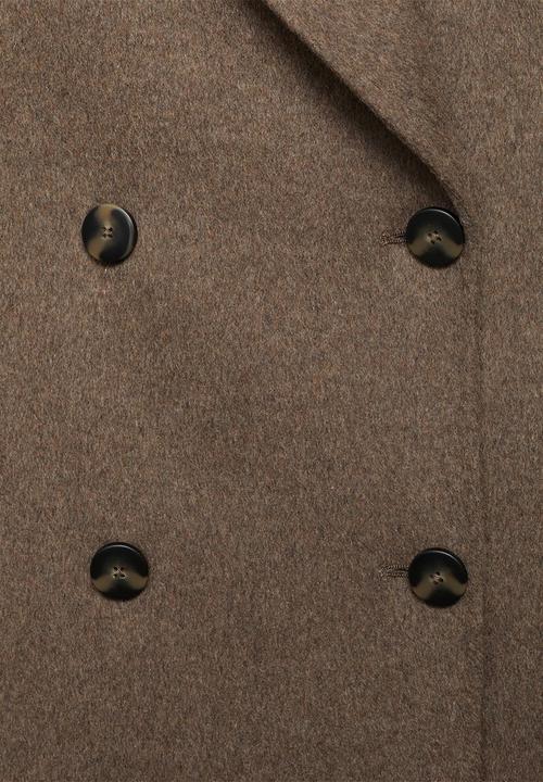 MANGO - Coat picarol  -  medium brown