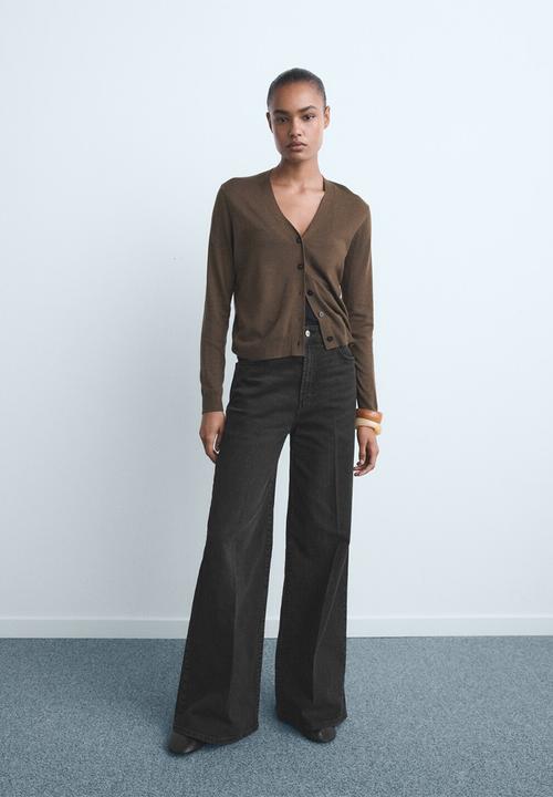 MANGO - Jeans elise - open-grey