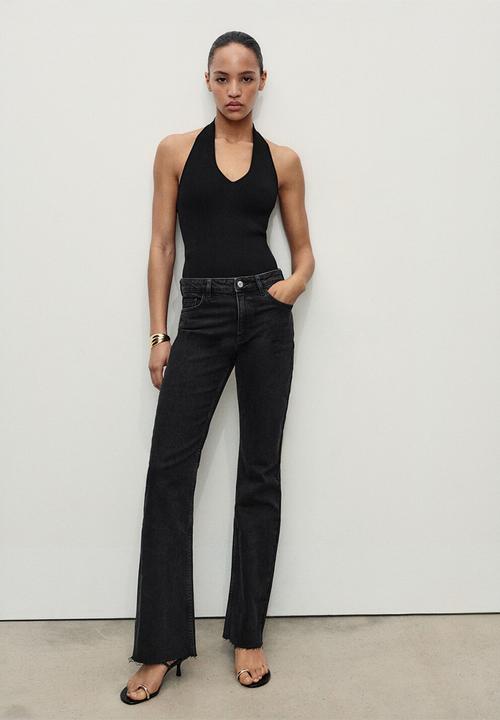 MANGO - Jeans fiona - open grey