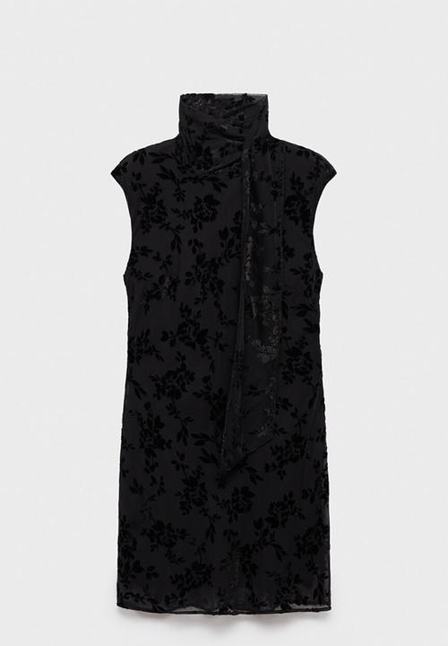 MANGO - Dress wine -  black