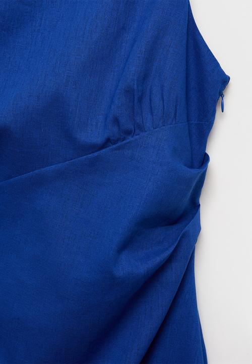 MANGO - Dress brown -  blue