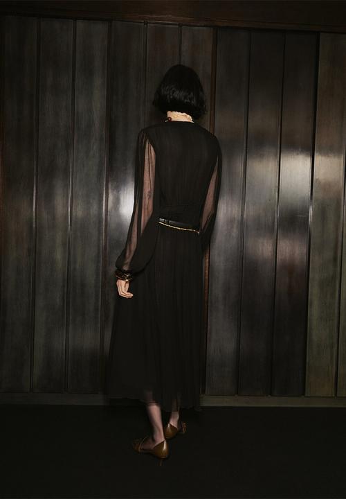 MANGO - Dress mellow - black