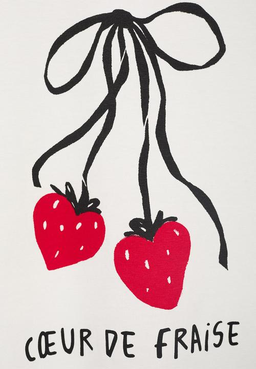 MANGO - T-shirt ilustra  -  white