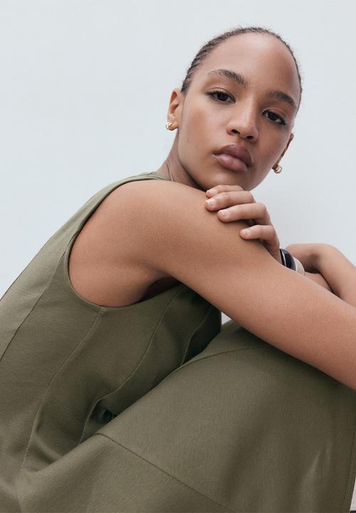 MANGO - Dress sicily - khaki