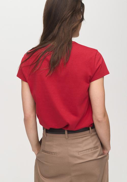 MANGO - T-shirt ilustra  -  red