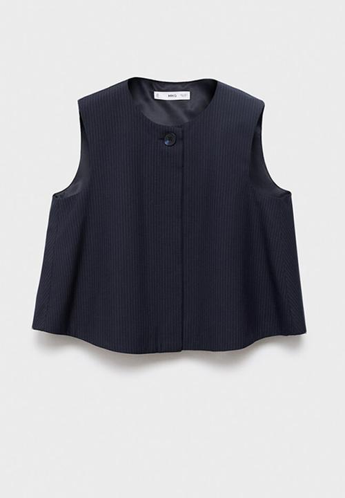 MANGO - Blouse cruz-h -  midnight navy