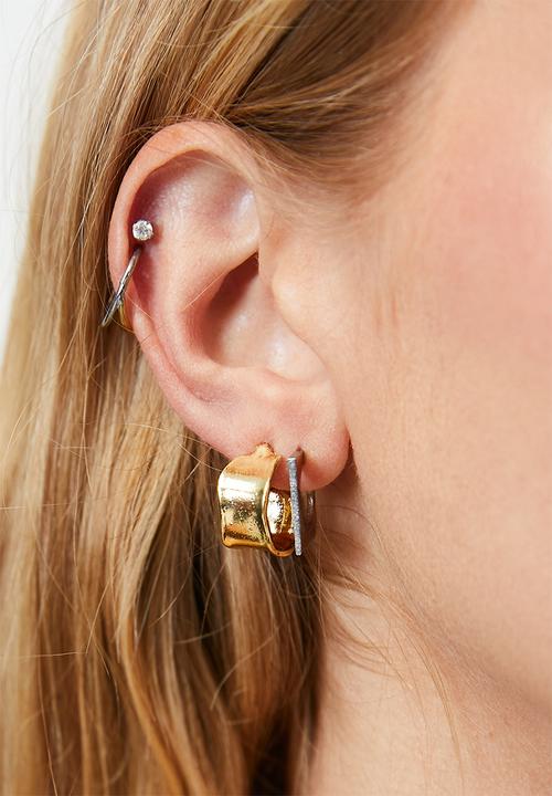 Tessa Design - Gardenia hoop earrings - multi