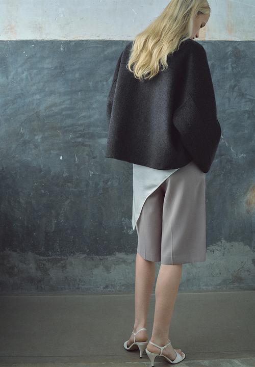 MANGO - Jacket hong - charcoal
