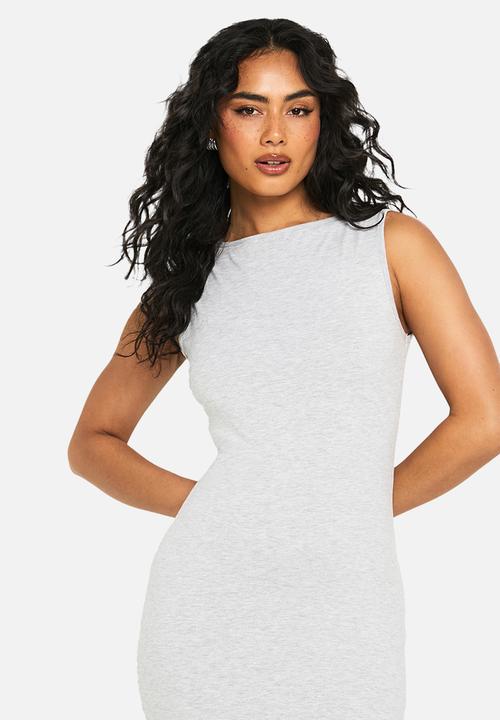 boohoo - Basic midaxi dress - grey