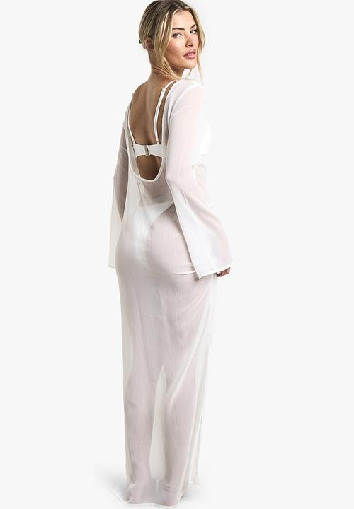 boohoo - Beachwear essentials maxi dress - white