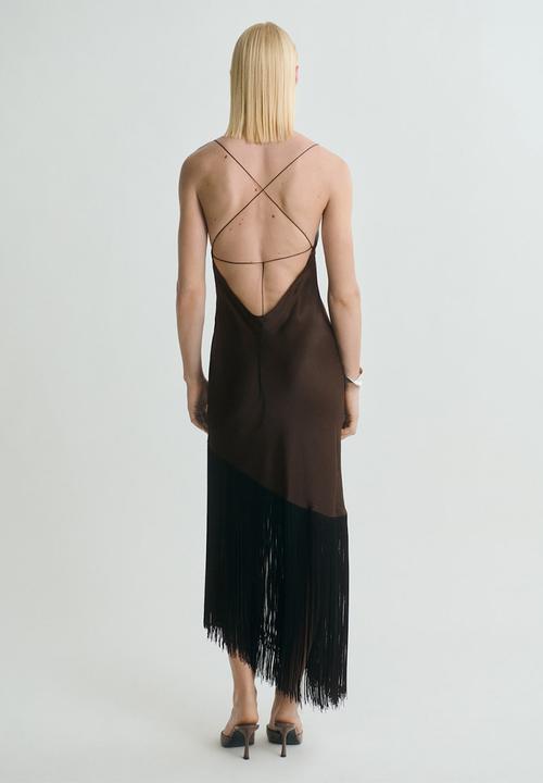 MANGO - Dress natalia -  brown