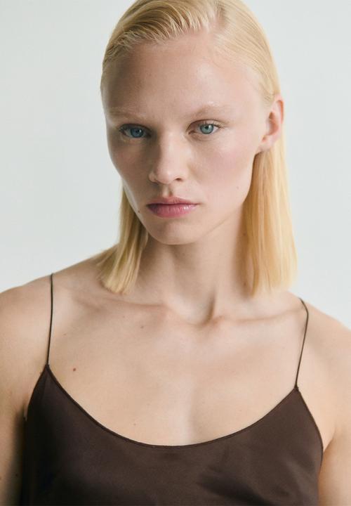 MANGO - Dress natalia -  brown