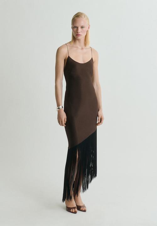 MANGO - Dress natalia -  brown
