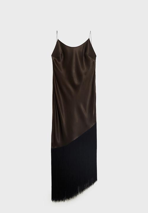 MANGO - Dress natalia -  brown