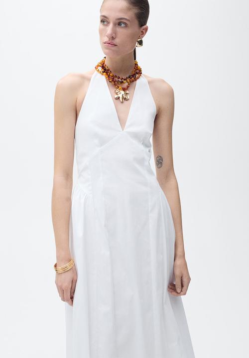 MANGO - Vestido valenti - natural
