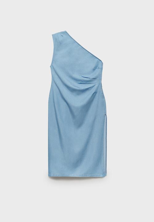 MANGO - Dress mayla - open-blue