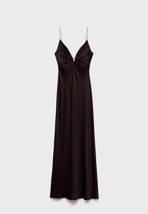 MANGO - Dress victoria -  brown
