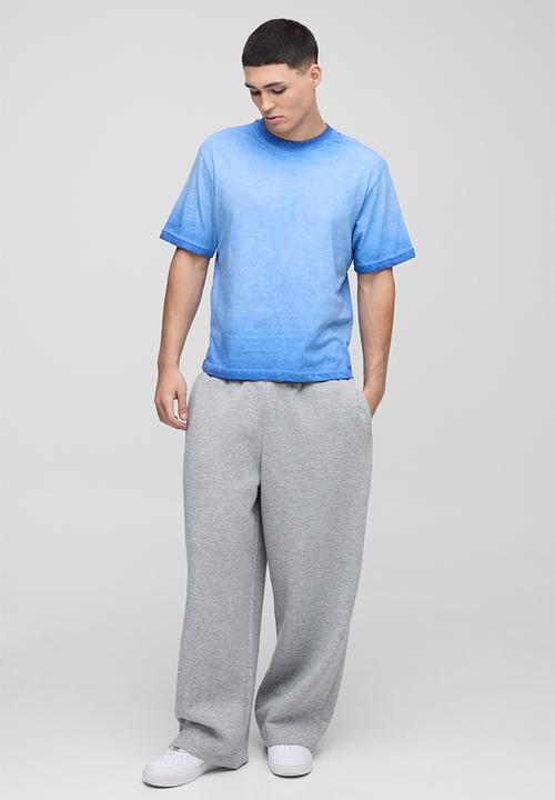 boohooMAN - Boxy Washed Crew Neck T-Shirt - blue