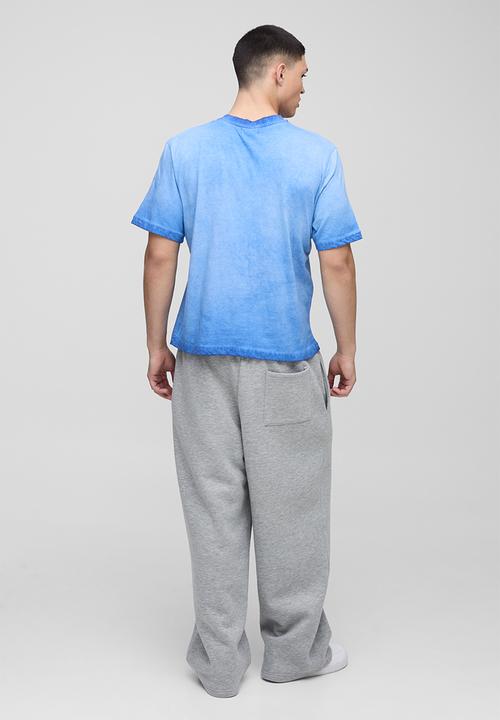 boohooMAN - Boxy Washed Crew Neck T-Shirt - blue