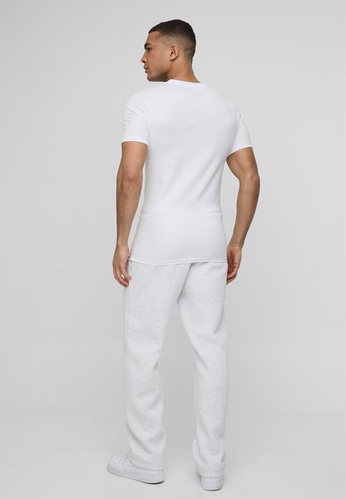 boohooMAN - Basic Muscle Fit Crew Neck T-Shirt - White