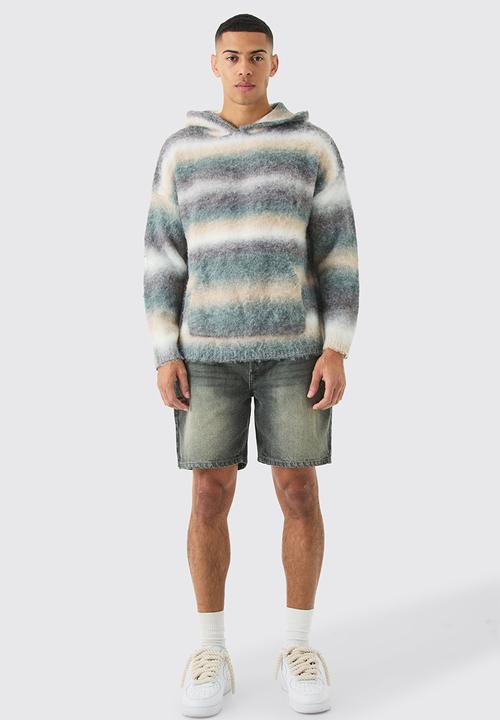 boohooMAN - Relaxed Rigid Denim In Antique Grey - Grey