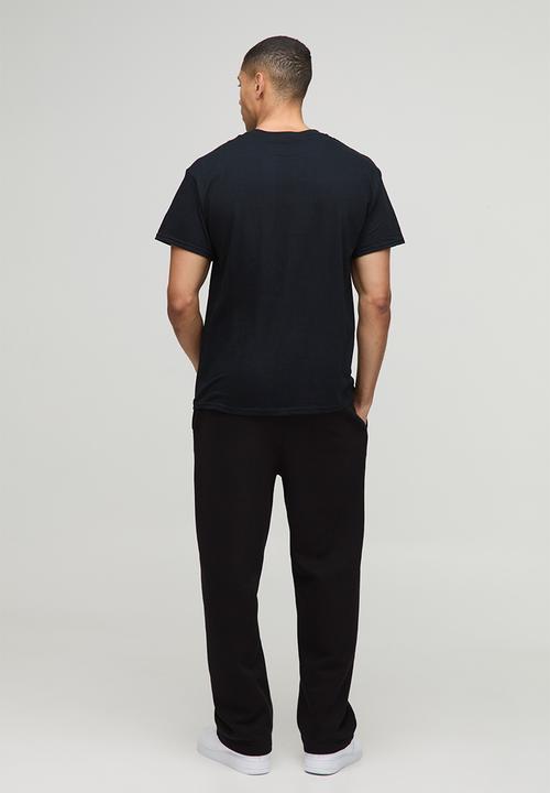 boohooMAN - Black Oversized Embroidered Safety Pin T-Shirt - Black