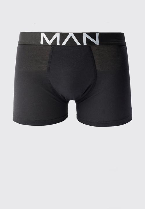 boohooMAN - 3 Pack Man Trunks - Black