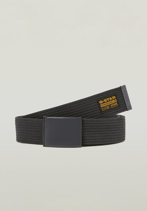 G-STAR - Webbing Belt - Black Metal/Asfalt
