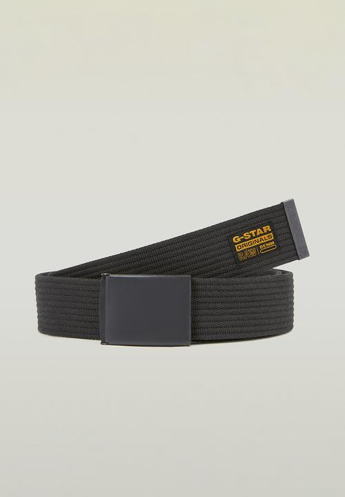G-STAR - Webbing Belt - Black Metal/Asfalt