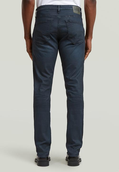 G-STAR - 3301 Slim - Semi coated blue