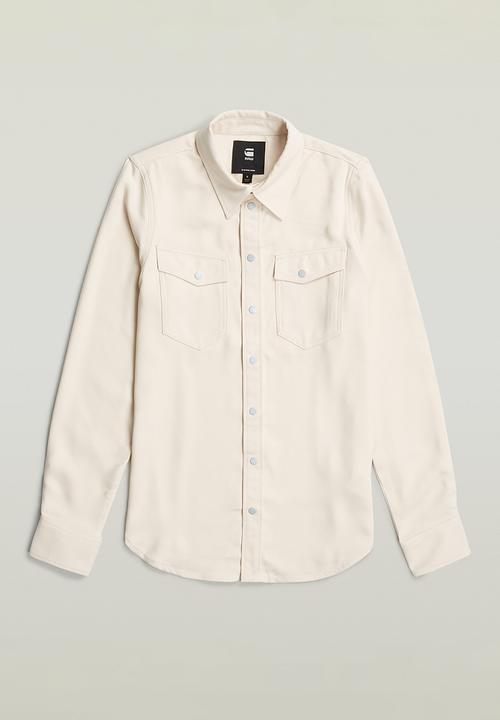 G-STAR - Slim Western l\s Shirt Wmn - White