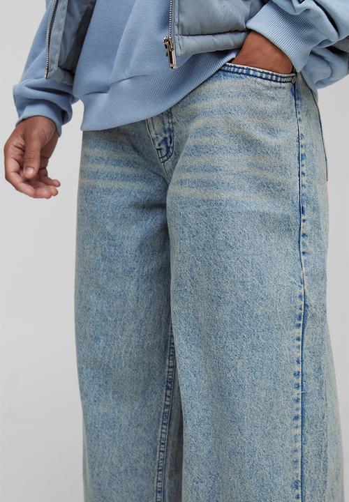 boohooMAN - Baggy Rigid Washed Jeans - Antique Blue