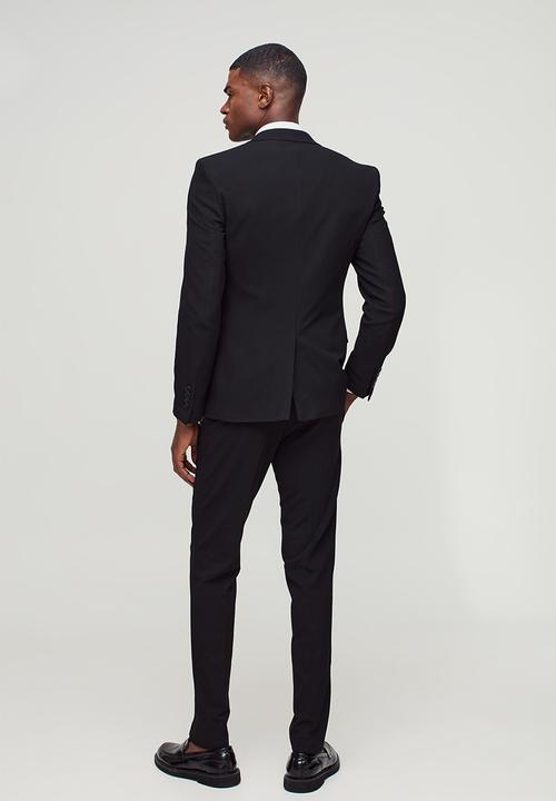 boohooMAN - Skinny Black Suit Trousers - Black
