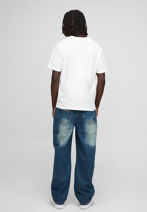 boohooMAN - Relaxed Rigid Jean - Vintage Blue