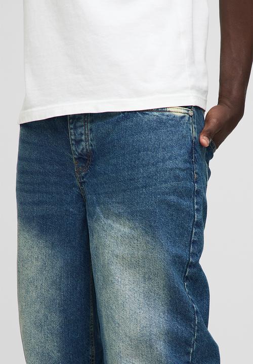 boohooMAN - Relaxed Rigid Jean - Vintage Blue