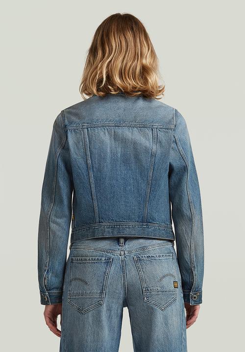 G-STAR - Pitched Hem Slim Jacket Wmn - Mid Wash