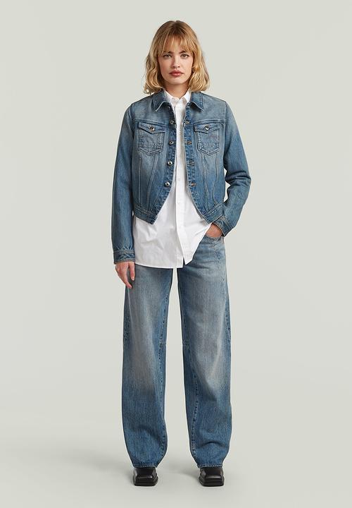 G-STAR - Pitched Hem Slim Jacket Wmn - Mid Wash