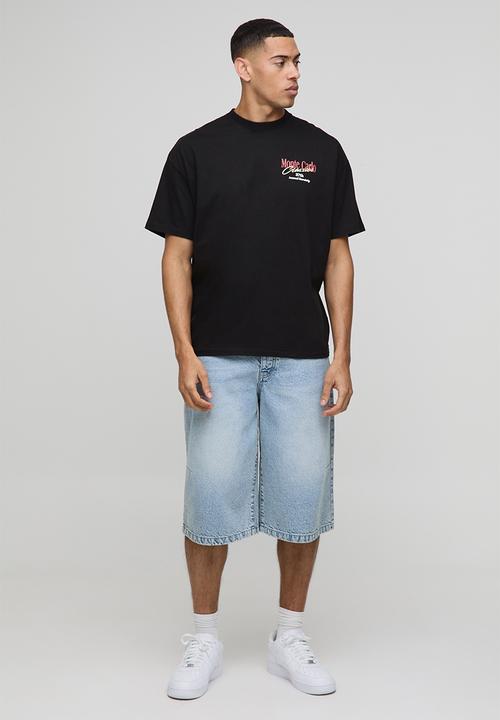 boohooMAN - Oversized Monte Carlo Classic Car Graphic T-Shirt - Black