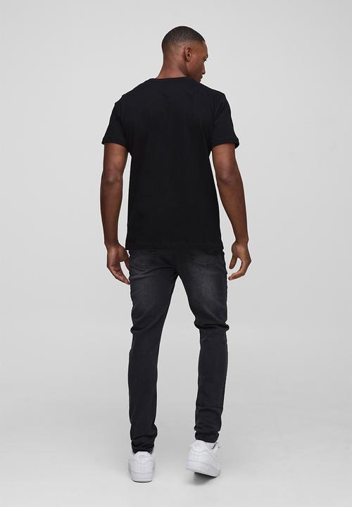 boohooMAN - Skinny Stretch Jean in Charcoal - Charcoal