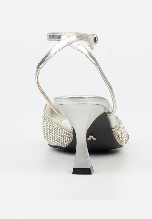 Butterfly Feet - Ambur 1 Open Toe Ankle Strap - Silver